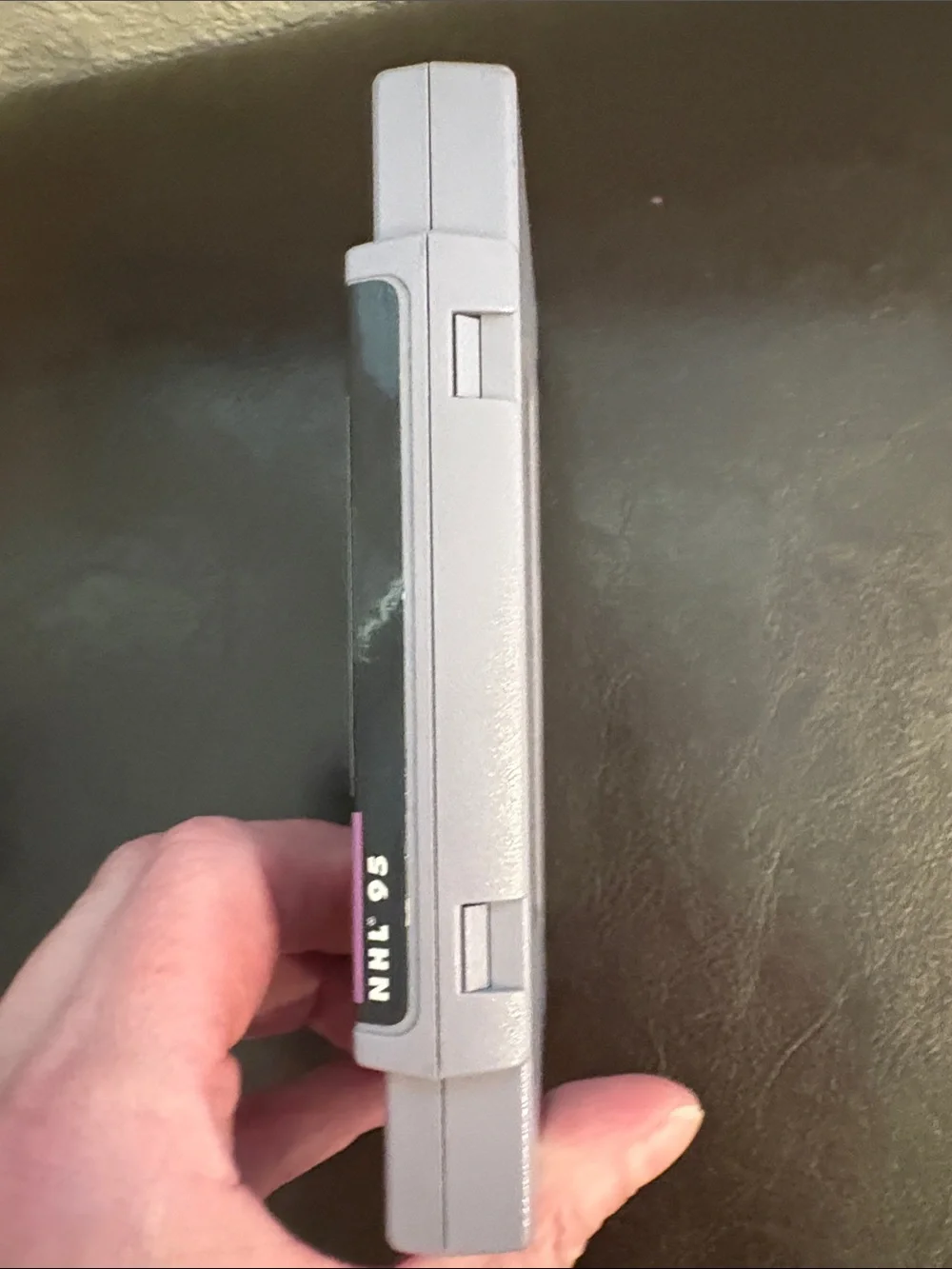 Nintendo Super Nintendo NHL 95 Gray Cartridge with Color Label